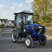 Tracteur agricole compact 4x4 de 70 CV à transmission par engrenages, multifonctionnel, avec moteur Euro 5 et homologation CE pour les opérations agricoles