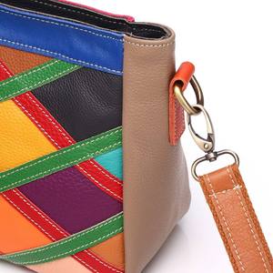 Sacs à bandoulière en cuir de vache véritable pour femmes, sac messager enveloppe, style ethnique rétro, petit sac carré pour femmes - Product Image 5