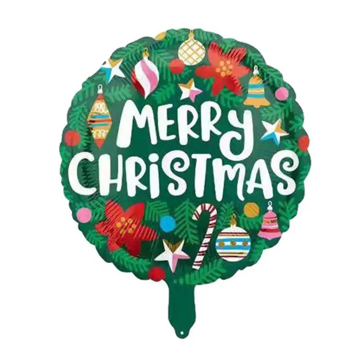 16 дюймов круглой формы с Рождеством воздушный шарик из фольги в форме
