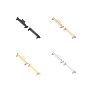 For Xiaomi <b>Smart</b> <b>Watch</b> Band Connector 12mm 14mm 18mm 20mm 22mm Zinc Alloy Raw Ear Style Metal Strap Gold - Product Image 4