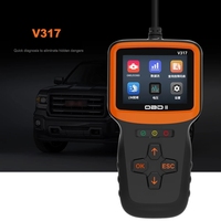 ELM V317 OBD2 Détecteur de pannes de voiture, outil de diagnostic, décodeur d'ordinateur de bord, lecteur de codes qui efface les codes de panne