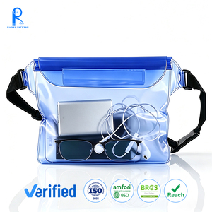 Sac banane étanche transparent personnalisé avec logo, universel pour la natation sous-marine, sacoche de téléphone portable en PVC, sacoche bandoulière - Product Image 1