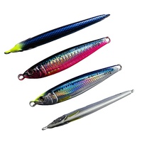 Yousya fabrication directement vente Durable 60g 80g gabarit en métal simuler poisson leurre artificiel motif Laser eau salée