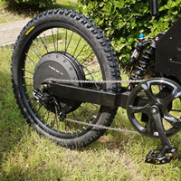 Kit de roue de vélo électrique 3000W 5000W en stock, kit de conversion de moteur de moyeu de moto 17" 19" pour vélo électrique