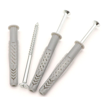 Assortiment d'ancres et de vis pour cloisons sèches en métal conformes à la norme ISO, tête ovale, sans perçage