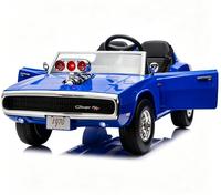 Voiture électrique pour enfants sous licence Dodge, batterie 24V, 555*2 moteurs, télécommande 2.4G, pour les enfants de 3 à 8 ans, jouet alimenté par batterie