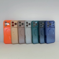 Coque de protection magnétique en verre à grande fenêtre pour objectif d'appareil photo iPhone 17 16 Pro Max de haute qualité