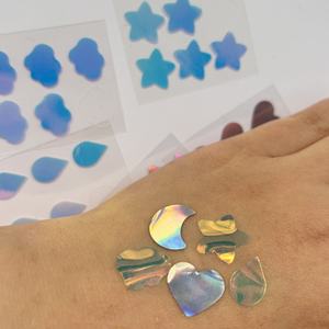 Parches para el Acné con Forma de Corazón Holográfico, Divertidos, Ultrafinos e Iridiscentes para la Cara - Product Image 3
