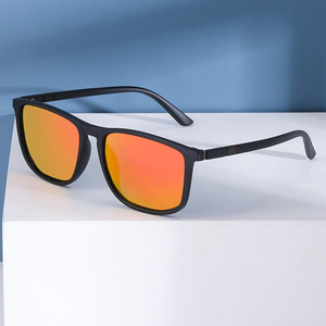 Men's Polarized Sunglasses <b>Black</b> <b>Frame</b> TAC Lens UV400 Protection Outdoor Cycling Driving Sport Eyewear - Product Image 1