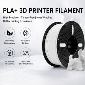 Filamento de Impresora 3D PLA+ Blanco de Alta Calidad, 1.75mm, Salida Estable, Material de Impresión 3D para Modelado y Decoración, Superficie Lisa, PLA Plus - Product Image 1