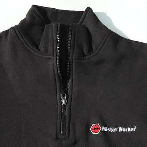MISTER WORKER-Sudadera negra para trabajadores profesionales con Mister Worker-tm-brand MISTER WORKER WORKWEAR - Product Image 2