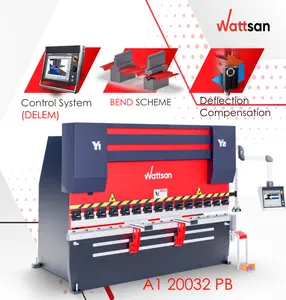 Wattsan A1 20032 PB200トン操作が簡単電気油圧プレスブレーキCNCプレスブレーキマシンCNC