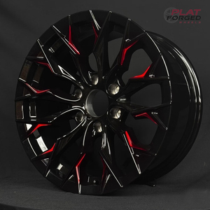 ล้ออัลลอยสีดำเงา<span class=keywords><strong>ขอบ</strong></span>แดง18 19 20 21 22นิ้ว5X114.3 5X120 6X139.7เน้นเสียงสำหรับรถเ<span class=keywords><strong>ก</strong></span>๋งฮอนด้าโตโยต้าฟอร์ด SUV - Product Image 1