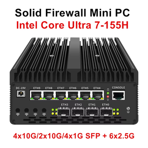 Topton Rắn Tường Lửa Mini PC Siêu 7 155H 4x/2x10G SFP 6*2.5G I226-V Lan Usb4 2X.2. - Product Image 2