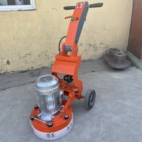 Meuleuse à béton portable, machine à polir les sols à vitesse réglable, meuleuse à béton avec poignée pliable