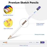 Nouveau Offre Spéciale Arrtx ADP-012B 14 pièces 2B Art croquis crayons ensemble professionnel pour artistes ensemble de papeterie