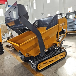 Бесплатная Доставка! Гидравлический 500 кг грузоподъемности бензиновый двигатель с питанием от Барроу мини-гусеничный самосвал - Product Image 3