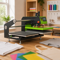 Presse à chaud électrique entièrement automatique haute performance AP2361, nouvelle, avec double table de travail mobile, transfert thermique par sublimation