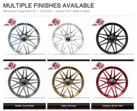 Jantes monobloc forgées de 16 à 24 pouces, finition usinée argentée, multi-rayons, en alliage, 5x112 5x114.3, adaptées aux voitures de sport, berlines et tuning