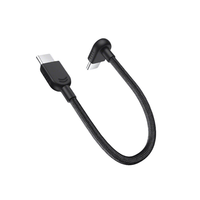 Cable de Carga Rápida Tipo-C en Ángulo de 10 cm para Xiaomi 3A, Cable de Datos Tipo C de 60 W para iPhone 17 16 Pro Max