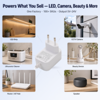Alimentation universelle 12 volts 1 ampère 12 watts, adaptateur secteur AC/DC pour routeur, caméra CCTV, bande LED, prise US