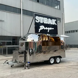 Chariot de vente ambulant entièrement équipé en acier inoxydable pour tacos et pizzas, idéal pour les entreprises de restauration de rue - Product Image 6