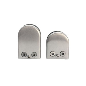 Supports en <span class=keywords><strong>verre</strong></span> en forme de bouche de poisson 8-10 mm 304, décoratifs pour <span class=keywords><strong>sol</strong></span>, balcon, main courante, escalier, pinces en <span class=keywords><strong>verre</strong></span> en forme de U plates brossées - Product Image 3
