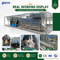 Ligne d'abattage de volailles halal portable en conteneur, équipement d'abattage de poulets, ligne d'abattage de poulets 1000BPH, système mobile fabriqué en usine