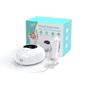100% 逆流防止電気鼻吸収剤サイレント赤ちゃん閉塞鼻炎クリーナー鼻吸引器、3つの吸引レベル