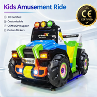 M SKY Off-Road X Machine de jeu d'arcade vidéo d'intérieur pour enfants, à monnayeur, en fibre de verre, avec fonctions de vibration, garantie 1 an