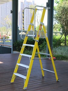 7 bước không dẫn điện sợi thủy tinh một khung có thể gập lại cách nhiệt nền tảng thang với CE - Product Image 4