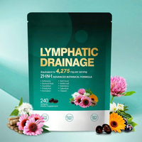 Ahualyn OEM Complément Herbal Drainant Lymphatique en Capsules 12-en-1 à base de Bardane et Pissenlit pour la Mémoire, le Sommeil et l'Amélioration de la Densité Osseuse