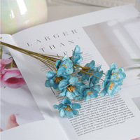 Getrocknete Silberglockenblumen-Stiele Handgefertigte Natürliche Getrocknete Blumen Echte Konservierte Blumen-Arrangements 10 Stiele Muttertag Hochzeit
