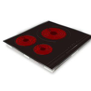 Encimera de cerámica con control táctil de 3 zonas y 60cm, 6500W, 9 cerraduras de seguridad eléctricas para cocina doméstica, instalación integrada - Product Image 2