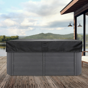 Housse de protection moderne carrée <span class=keywords><strong>pour</strong></span> <span class=keywords><strong>spa</strong></span>, en tissu Oxford 600D imperméable, taille et forme personnalisables <span class=keywords><strong>pour</strong></span> spas extérieurs, hôtels et salles de bain - Product Image 6