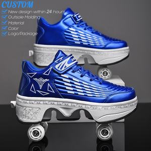 Patines De <span class=keywords><strong>4</strong></span> Ruedas déformé chaussures à roulettes rétractables chaussures de skate avec <span class=keywords><strong>4</strong></span> <span class=keywords><strong>roues</strong></span> enfants femmes - Product Image 2