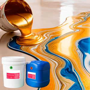 Pavimentazione Epossidica Metallizzata Lucida ad Alta Resistenza con Pigmenti Metallici, Rapporto 3:1, per Magazzini Industriali con Rigidezza 85 - Product Image 1