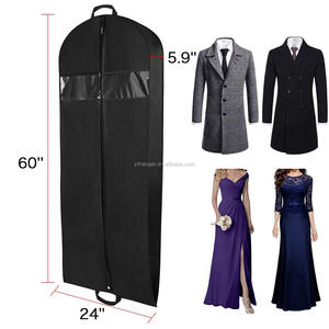 Garment Bag Suit Wedding Non-woven Fabric Men Clothes Cover Black Customized Logo Item Storage Packing Bag