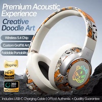 Casque sans fil pliable SY-T12 JL BT5.4 circum-auriculaire avec son surround 3D, RGB, étanche IPX4, faible latence et étui de transport