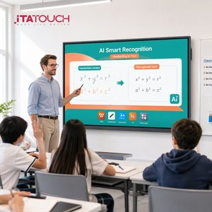 ITATOUCH Écran plat interactif LCD 4K de 75 pouces, connexion NFC, système double, logiciel de tableau blanc <span class=keywords><strong>gratuit</strong></span> <span class=keywords><strong>pour</strong></span> l'éducation et les entreprises - Product Image 4