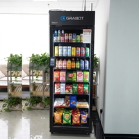 Enfriador Inteligente con IA, Nueva Tecnología, Máquina Expendedora de Alimentos Frescos, Bebidas y Snacks con Monitoreo por Cámara para el Mercado Estadounidense
