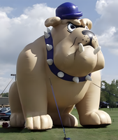 Énorme bouledogue gonflable personnalisé de 3m de haut, animal géant, chien, personnage, événement sportif, publicité, décoration gonflable