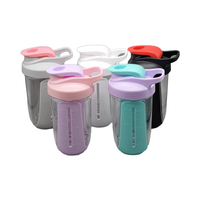 Meilleures ventes 2025, bouteille de sport en plastique sans BPA de 680 ml avec logo personnalisé, shaker pour protéines, bouteille d'eau pour le sport et les voyages