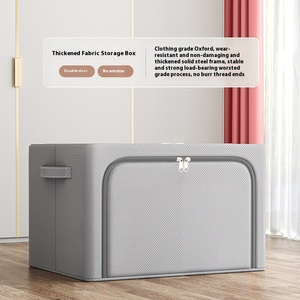 Hộp đựng đồ vải Oxford, dung tích lớn, gấp gọn được, dày dặn, dùng để đựng chăn mền, quần áo, tủ quần áo, sắp xếp đồ đạc - Product Image 6