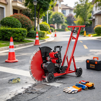 Machine à découper le béton et les sols, électrique, industrielle et pour le bricolage, à double moteur, 5500W