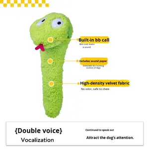 Đồ chơi thú bông QMONSTER G Yellow Pikmin Furry Zoo Fengrong có tiếng kêu, giấy bền, đồ chơi nhai và phát ra âm thanh dành cho chó nhỏ và trung bình, trẻ em, sản xuất tại Trung Quốc - Product Image 2
