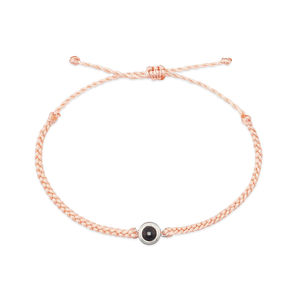<span class=keywords><strong>Pulsera</strong></span> de cuerda de proyección de <span class=keywords><strong>foto</strong></span> personalizada para mujer, pulseras personalizadas al por mayor - Product Image 2