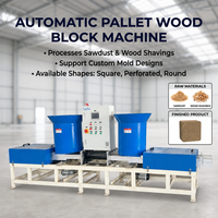 Machine automatique robuste ThoYu 53kW 220V certifiée CE pour la fabrication de palettes à partir de copeaux de bois et de sciure