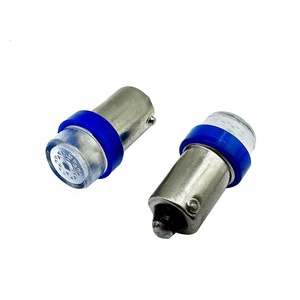 ADT หลอดไฟ LED 2ดวงแบบใสไฟ LED 6.3โวลต์44 BA9S #555หลอดไฟ LED สีฟ้าน้ำแข็งใส - Product Image 1