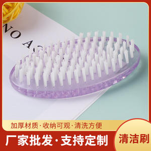 Cepillo de Limpieza de Plástico con Cerdas Suaves de Nailon Violeta, Herramienta de Limpieza para el Hogar - Product Image 4